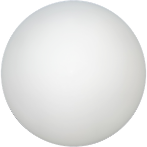 Globo Bolinha Vidro Branco Leitoso Fosco sem Colar 03x08