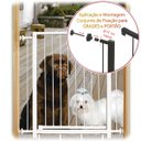 Ver imagem 7 de Grade Portão Pet Bebê Divisor Ambiente 68 e 88 Cm - Preto