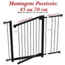 Ver imagem 4 de Grade Portão Pet Bebê Divisor Ambiente 68 e 88 Cm - Preto
