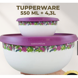 Tupperware Kit Tigela Toque Mágico Beija-flor 550ml e 4,3lt Tupperware Kit Tigela Toque Mágico Beija - 2