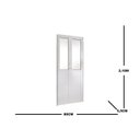 Ver imagem 3 de Porta Lambril Camarão Vidro Mini Boreal 210x80cm Fortsul Esquadrisul Abertura Esquerda