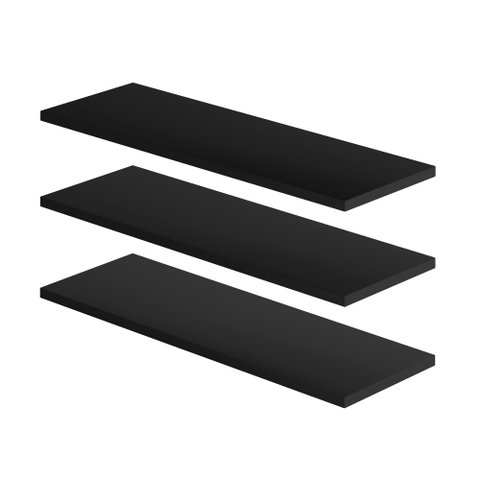 Kit 3 Prateleiras Suspensas Lisas Nicho Mdf Tamanho 60cm X 20cm