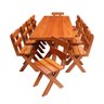 Conjunto Mesa 3m e 12 Cadeiras Madeira Maciça Angelim Modelo Querencia - 2