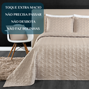 Ver imagem 5 de Conjunto Cama Casal King Size Agata Bordada 200 Fios Super Elegante:avela