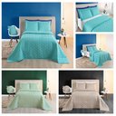 Ver mais imagens de Conjunto Cama Casal King Size Agata Bordada 200 Fios Super Elegante:avela