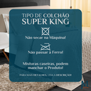 Ver imagem 7 de Conjunto Cama Casal King Size Agata Bordada 200 Fios Super Elegante:avela