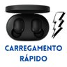 Fone de Ouvido Preto Bluetooth Econômico para Poco X6 Pro - 4