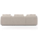 Ver imagem 6 de Sofá 3 Lugares com Chaise Direito Sala Living 254cm Arlo F04 Bouclê Bege - Lyam Decor