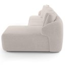 Ver imagem 7 de Sofá 3 Lugares com Chaise Direito Sala Living 248cm Arlo F04 Bouclê Bege - Lyam Decor