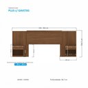 Ver imagem 4 de Cabeceira Casal Havana Plus com Mesa de Cabeceira Santos Andirá