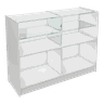 Balcão De MDF Com Vidro Para Loja 125x95x45 cm Comac - Branco - 2