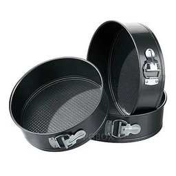 Assadeiras Fundo Removível Para Bolo 3 Peças Elite Imports Preto - 4