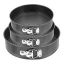 Ver imagem 3 de Assadeiras Fundo Removível para Bolo 3 Peças Elite Imports Preto