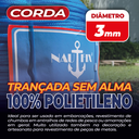 Ver imagem 3 de Corda Trançada Pe Virgem S/alma C/aprox.520 Metros - Azul 3mm