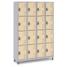 Armário Multiuso de Aço 16 Portas Vários Ambientes Guarda Volumes Cor:verde - 7