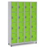 Armário Multiuso de Aço 16 Portas Vários Ambientes Guarda Volumes Cor:verde - 1