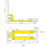Paleteira Transpallet Hidráulico Manual 2 Toneladas Csm Tp 2d com Rodas Duplas - 6