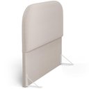Ver imagem 2 de Cabeceira Cama Box Queen 160cm Orgânica Lanna W01 Bouclê Creme - Lyam Decor