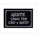 Ver imagem 4 de Tapete Capacho Gente Legal Tem Cão e Gato