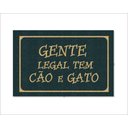 Ver imagem 1 de Tapete Capacho Gente Legal Tem Cão e Gato