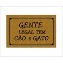 Ver imagem 3 de Tapete Capacho Gente Legal Tem Cão e Gato