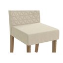 Ver imagem 6 de Conjunto: Mesa Sala Jantar Lótus Tampo Madeirado C/ Vidro 80x120cm e 4 Cadeiras 2cad129 Nogueira/