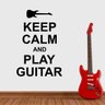 Adesivo de Parede Keep Calm And Play Guitar-Extra Grande 67x98cm - 1