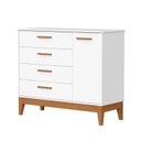 Ver imagem 2 de Cômoda Sapateira para Quarto de Bebê Flip Branco/Fosco