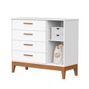 Ver imagem 4 de Cômoda Sapateira para Quarto de Bebê Flip Branco/Fosco