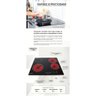 Fogao Cooktop Vitrocerâmico Touch 4 Bocas Safanelli 220V - 2