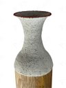 Ver imagem 2 de Vaso Decorativo de Chão Rústico Metal 61cm Wa0002 Btc
