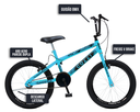 Ver imagem 5 de Bicicleta Max Boy Cross, Aro 20 S/m 36 Raias, Freios V-brake Nylon, Descanso Lateral, Aro 20, Roda L