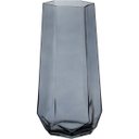 Ver imagem 1 de Vaso Decorativo de Vidro Fumê 28x10x10cm Enfeite Sala Mesa Estante Aparador
