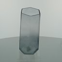 Ver imagem 3 de Vaso Decorativo de Vidro Fumê 28x10x10cm Enfeite Sala Mesa Estante Aparador