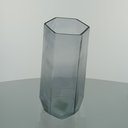 Ver imagem 5 de Vaso Decorativo de Vidro Fumê 28x10x10cm Enfeite Sala Mesa Estante Aparador