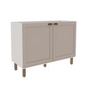 Ver imagem 6 de Cozinha Completa Modulada 5 Peças 100% MDF Iluminata Cinza/Branco/Fendi