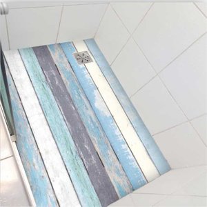 Vinil Adesivo Antiderrapante para Piso Box Banheiro Deck Madeira de Demolição Colacomigo Adesivo Pis