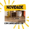 Cozinha Modulada Completa MDF 6 Peças Lombardia com Portas de Vidro - cor Freijó Nero - 6