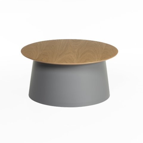 Mesa de Centro Natt com Tampo em Mdf Laminado 36 Cm X 70 Cm Cinza