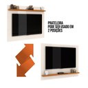 Ver mais imagens de Painel para Tv até 50 Polegadas Bahamas 136cm - Via Nossa - Off White e Cedro