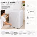 Ver imagem 5 de Capa Tanquinho Lisa Protetora Universal Anti Chuva Sol Lavadora Maquina Lavavel Protecao Poeira Resp
