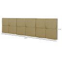 Ver imagem 5 de Cabeceira Cama Casal Queen México 1,60 Box Estofada - Caramelo Suede