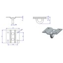 Ver imagem 2 de Suporte Multiuso Teto / Parede Zincado Ref. 21068 - Loth