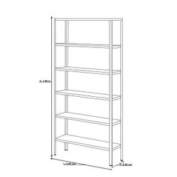 Estante Multiuso de Aço 6 Prateleiras 198cmx93cmx40cm Bariloche Fabone Móveis - 3 Estante Multiuso de Aço 6 Prateleiras 198cmx93cmx40cm Bariloche Fabone Móveis - 3