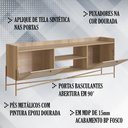 Ver mais imagens de Rack Para TV 70 Pol Palhinha 28930 Linha Oslo Hanover Artesano