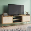 Ver imagem 3 de Rack Para TV 70 Pol Palhinha 28930 Linha Oslo Hanover Artesano