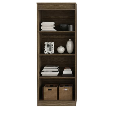 Armário Alto para Escritório Home Office ME4150 MDP Nogal - Gran Belo