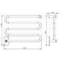 Ver imagem 3 de Toalheiro elétrico Classic Clean Branco 127V Aquece Metais