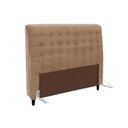 Ver imagem 1 de Cabeceira Cama Box Estofada Queen Queen Dama Suede Bege - Simbal