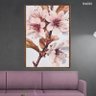 Quadro Decorativo 60x80cm Vidro Flor Rosa Estilo Aquarela Flnt090 - 2